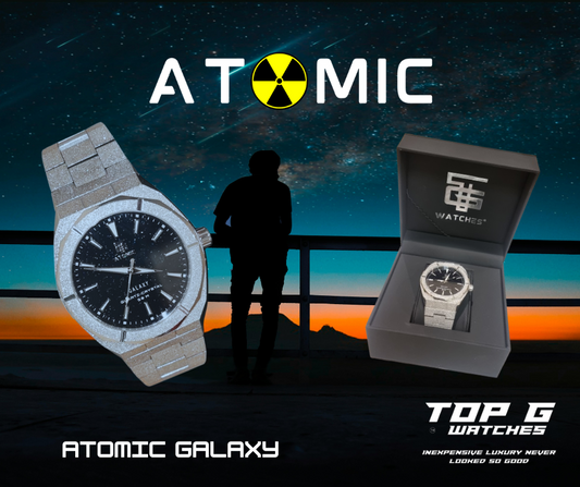 Atomic Galaxy Frosted Steel Luxury Watch ™ (Pre-Order)