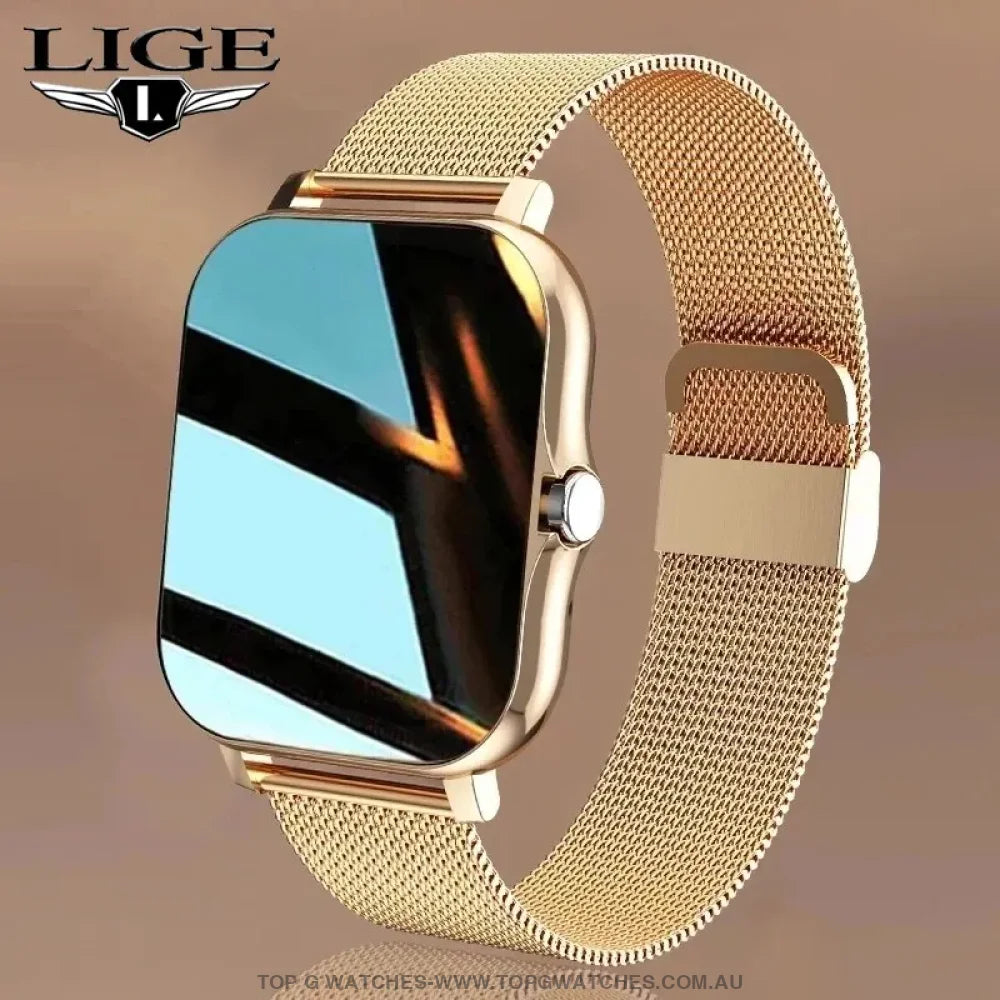 2024 Elegant Sports Fitness Bluetooth Digital Lige Square Smartwatch Wristwatch - Top G Watches