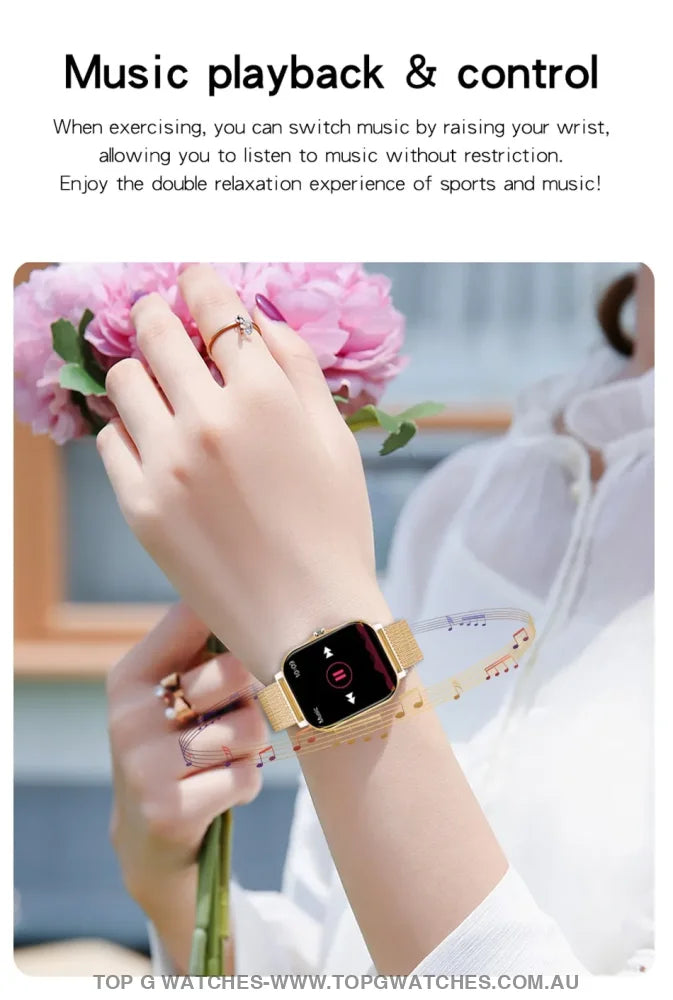 2024 Elegant Sports Fitness Bluetooth Digital Lige Square Smartwatch Wristwatch - Top G Watches