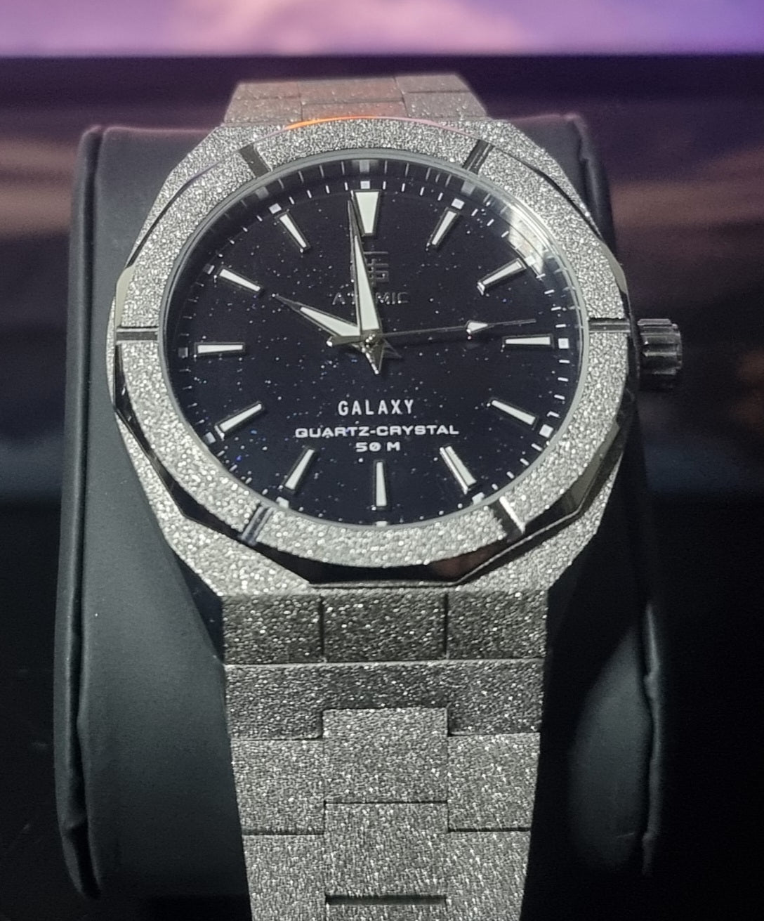 Atomic Galaxy Frosted Steel Luxury Watch Limited-Edition ™ (Australian Owned)