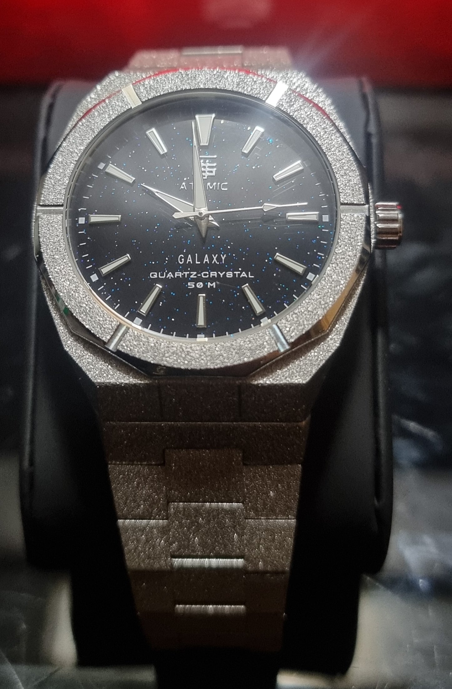 Atomic Galaxy Frosted Steel Luxury Watch Limited-Edition ™ (Australian Owned)