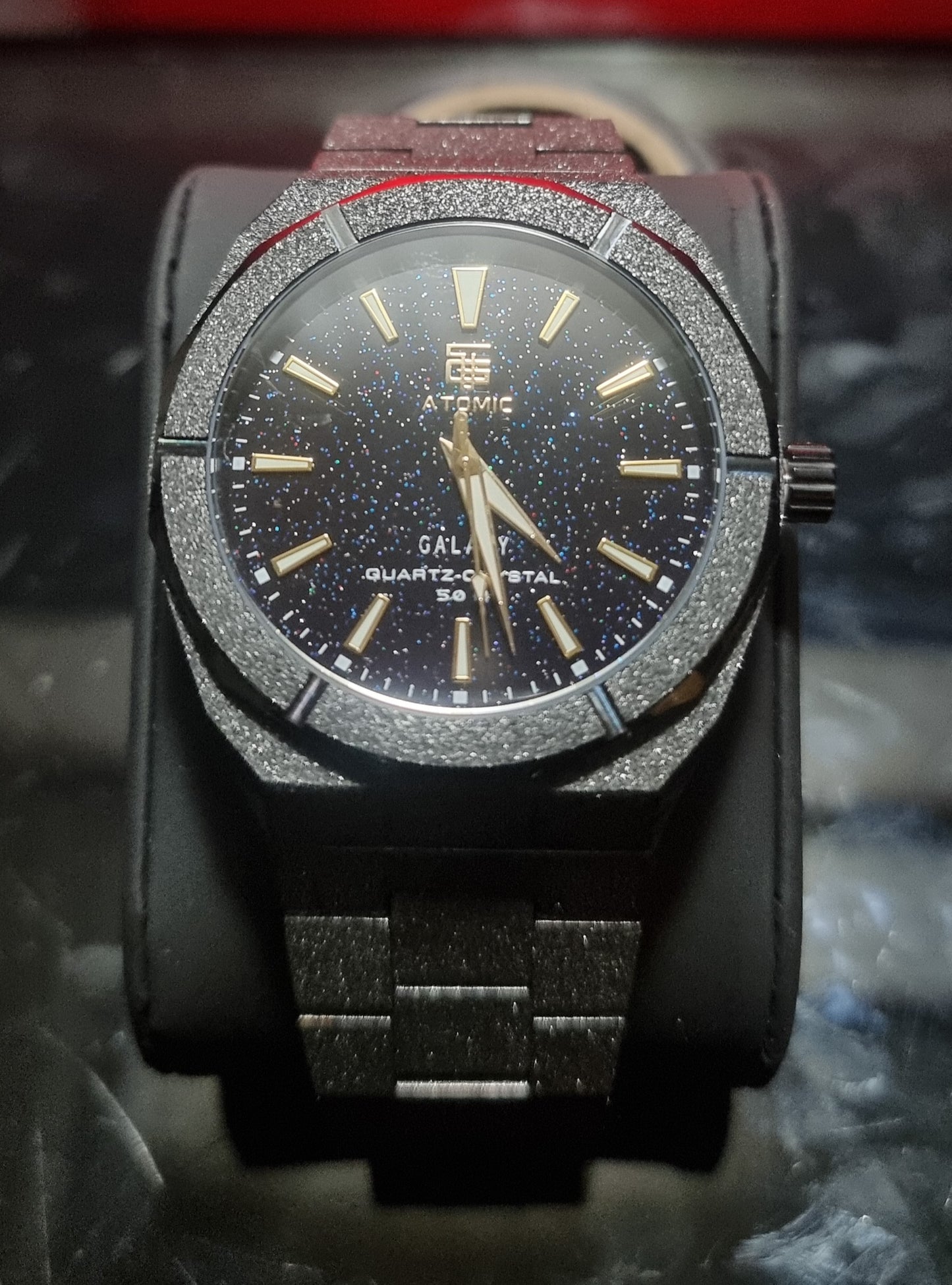 Atomic Galaxy Frosted Steel Luxury Watch Limited-Edition ™ (Australian Owned)