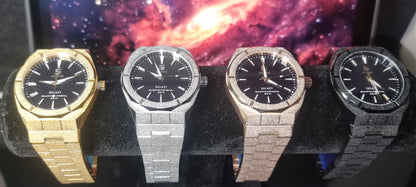 Atomic Galaxy Frosted Steel Luxury Watch Limited-Edition ™ (Australian Owned)