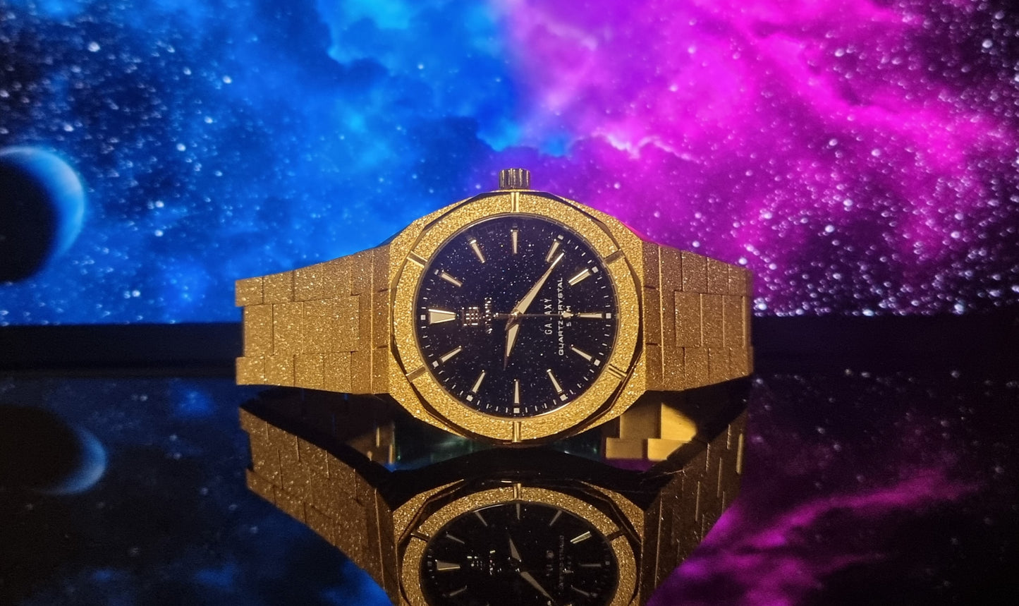 Atomic Galaxy Frosted Steel Luxury Watch Limited-Edition ™ (Australian Owned)