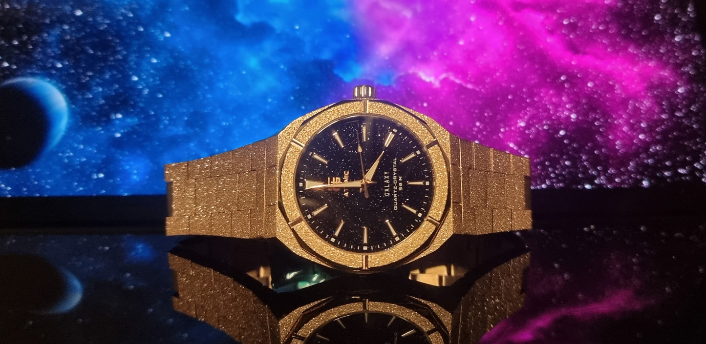 Atomic Galaxy Frosted Steel Luxury Watch Limited-Edition ™ (Australian Owned)