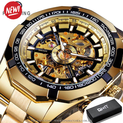 Automatic Mechanical Luxury Forsining Waterproof Self-Wind No Battery Watch - Top G Watches