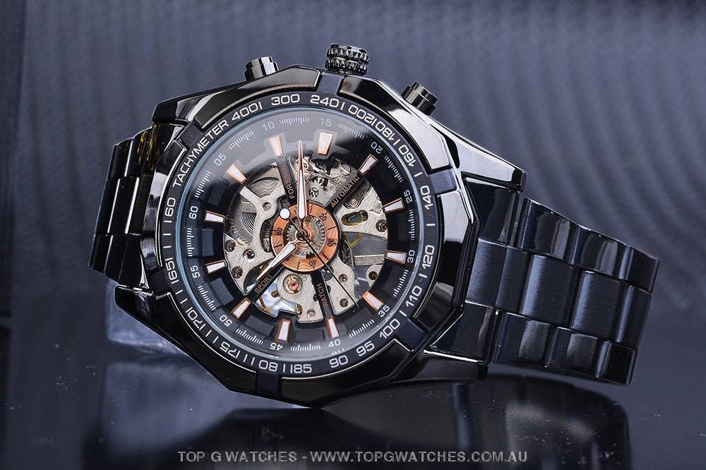 Automatic Mechanical Luxury Forsining Waterproof Self-Wind No Battery Watch - Top G Watches