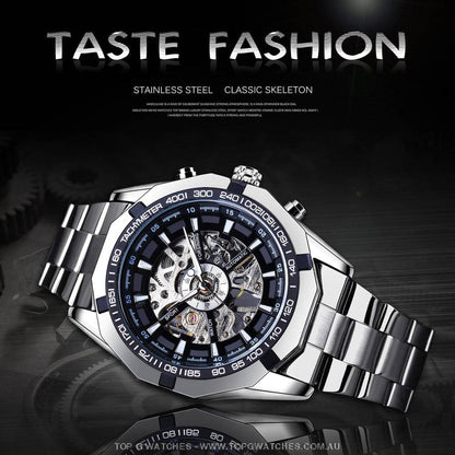 Automatic Mechanical Luxury Forsining Waterproof Self-Wind No Battery Watch - Top G Watches