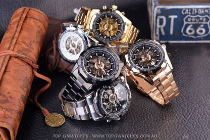 Automatic Mechanical Luxury Forsining Waterproof Self-Wind No Battery Watch - Top G Watches