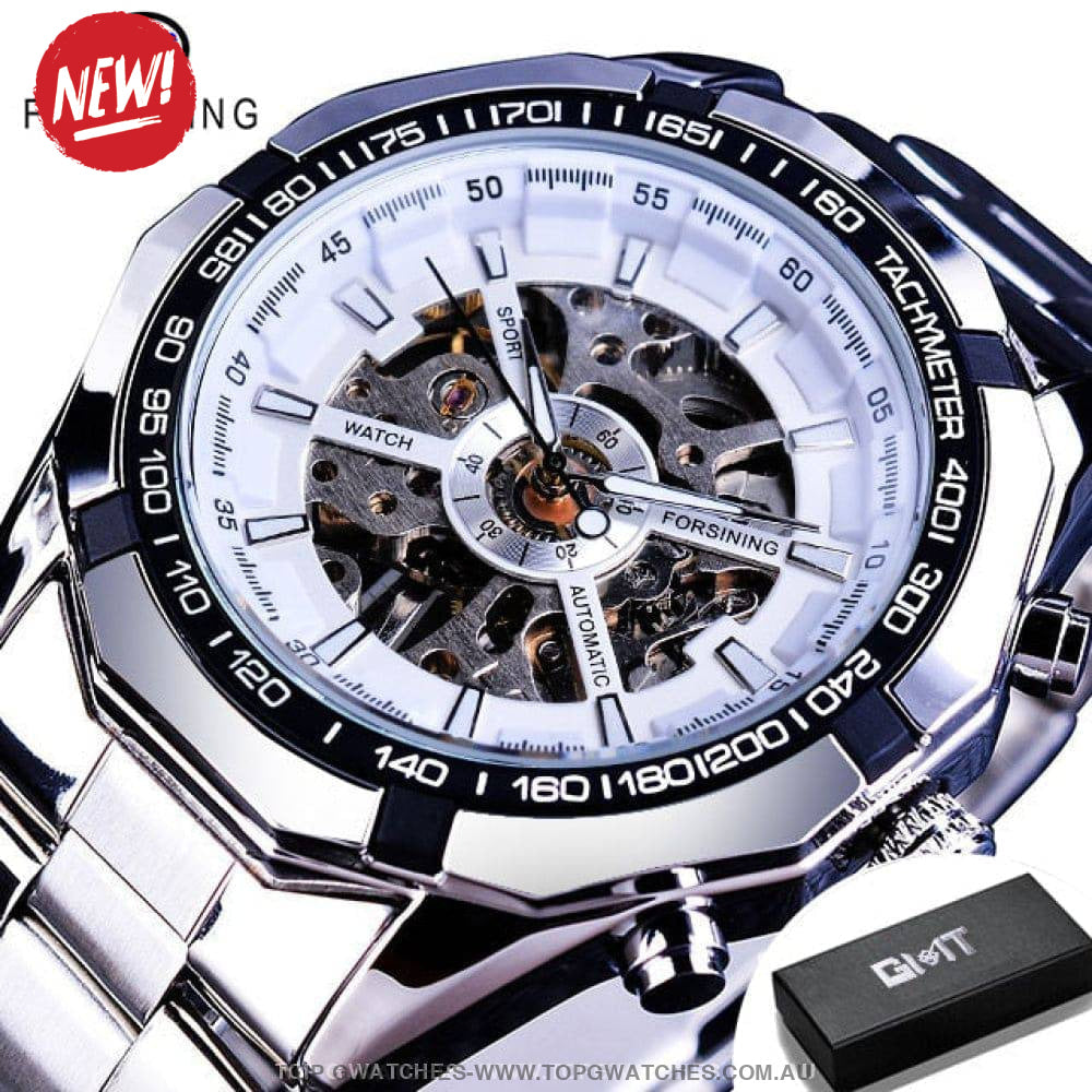 Automatic Mechanical Luxury Forsining Waterproof Self-Wind No Battery Watch - Top G Watches