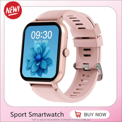 Beautiful Fashion Sports Ivanony Smart 1.83 LED Display Bluetooth Answer Call Voice A.I Assistant Fitness Smart Watch - Top G Watches