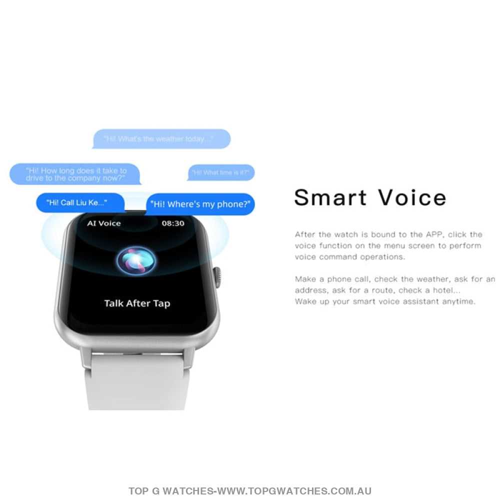 2023 Beautiful Fashion Sports Ivanony Smart 1.83 Led Display Bluetooth Answer Call Voice Assistant