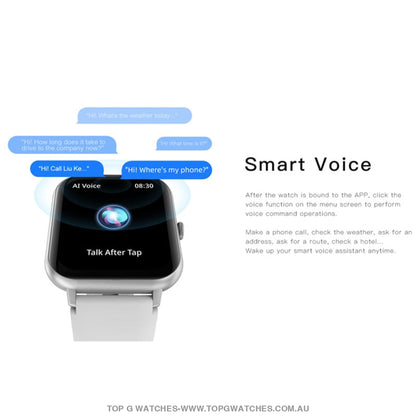 2023 Beautiful Fashion Sports Ivanony Smart 1.83 Led Display Bluetooth Answer Call Voice Assistant