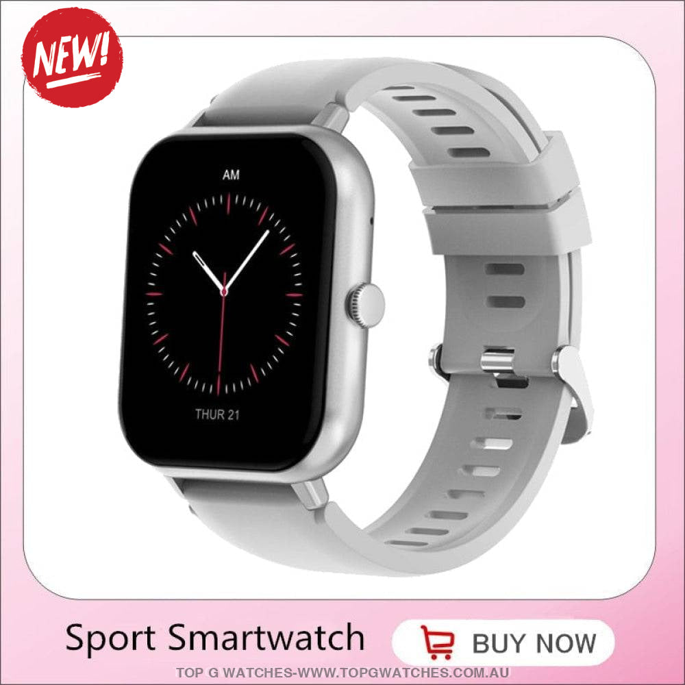 Beautiful Fashion Sports Ivanony Smart 1.83 LED Display Bluetooth Answer Call Voice A.I Assistant Fitness Smart Watch - Top G Watches