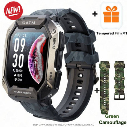 Full Touch Digital Sports Health Blood Pressure Oxygen Fitness Waterproof Smart Watch - Top G Watches