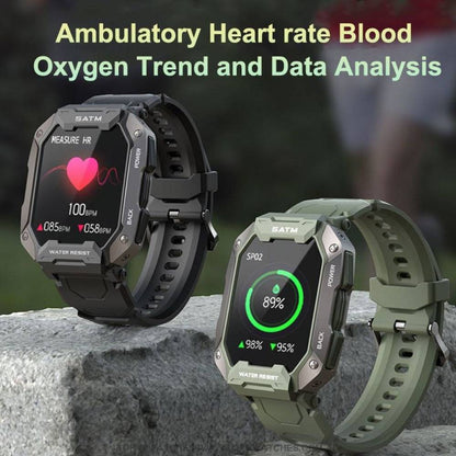 Full Touch Digital Sports Health Blood Pressure Oxygen Fitness Waterproof Smart Watch - Top G Watches