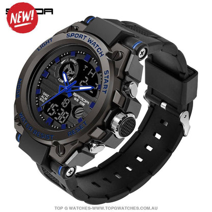 G-Style Shock SANDA Sports Military Dual Shockproof Waterproof Digital Wristwatch - Top G Watches