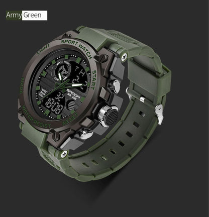 G-Style Shock SANDA Sports Military Dual Shockproof Waterproof Digital Wristwatch - Top G Watches