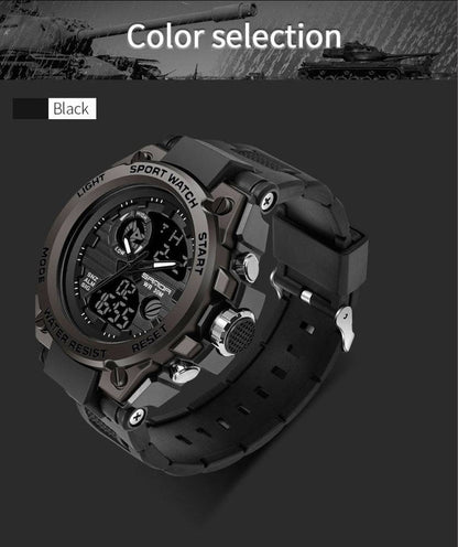 G-Style Shock SANDA Sports Military Dual Shockproof Waterproof Digital Wristwatch - Top G Watches