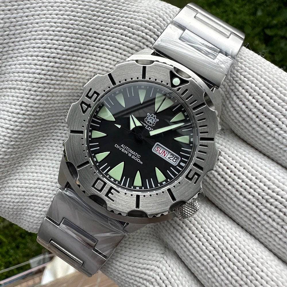 Divers 200M SteelDive Day Date Sapphire Glass Japan NH36 Automatic - SD1984 - Top G Watches