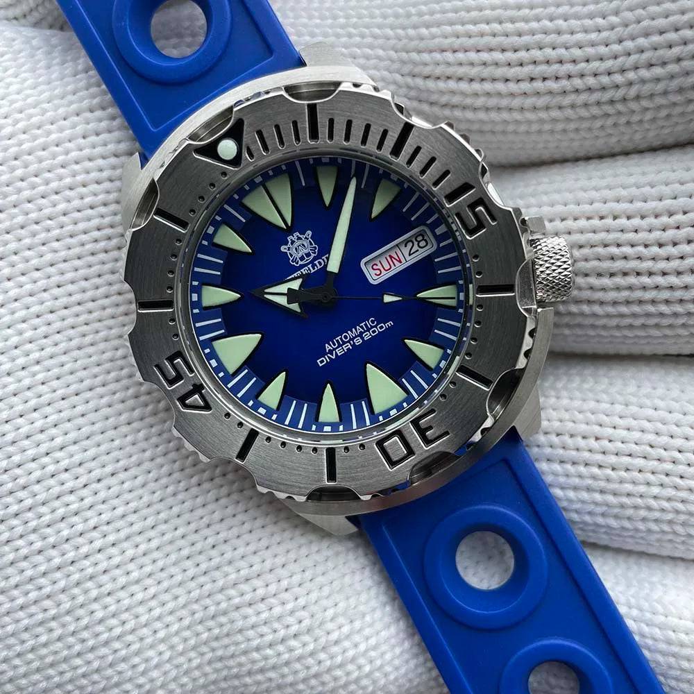 Divers 200M SteelDive Day Date Sapphire Glass Japan NH36 Automatic - SD1984 - Top G Watches