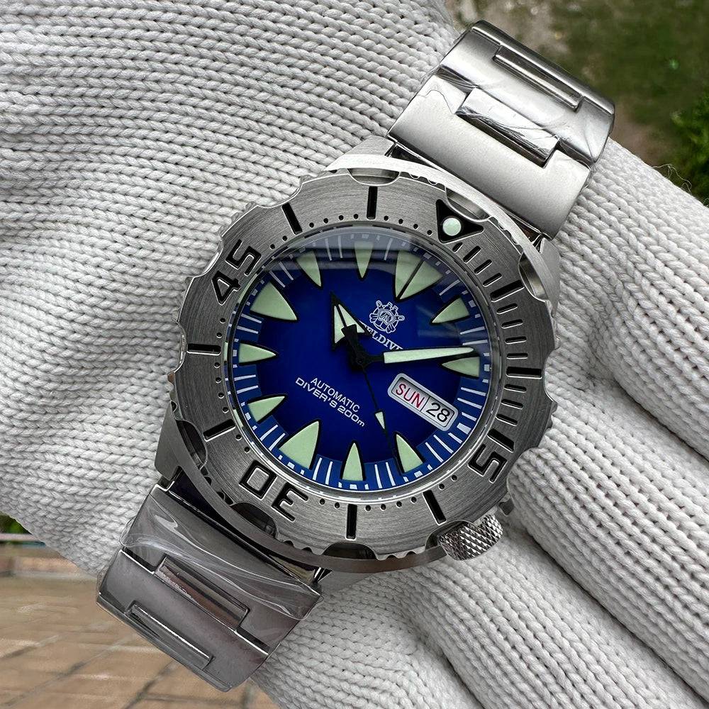 Divers 200M SteelDive Day Date Sapphire Glass Japan NH36 Automatic - SD1984 - Top G Watches