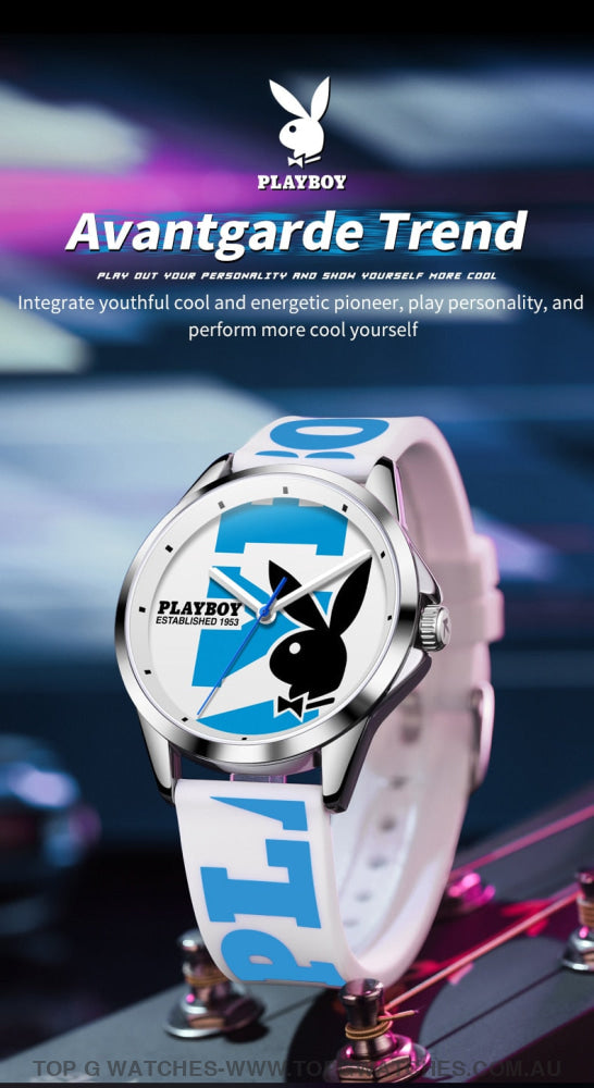 2023 New PLAYBOY Fashion Casual Quartz Waterproof Sports Watch - Top G Watches