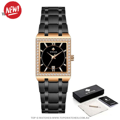 Classy Brand New Fashion Ladies Diamond Luxury Women's Dress Watch - Top G Watches