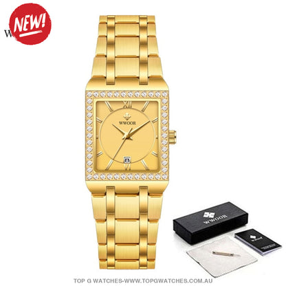 Classy Brand New Fashion Ladies Diamond Luxury Women's Dress Watch - Top G Watches