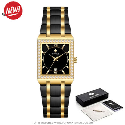 Classy Brand New Fashion Ladies Diamond Luxury Women's Dress Watch - Top G Watches