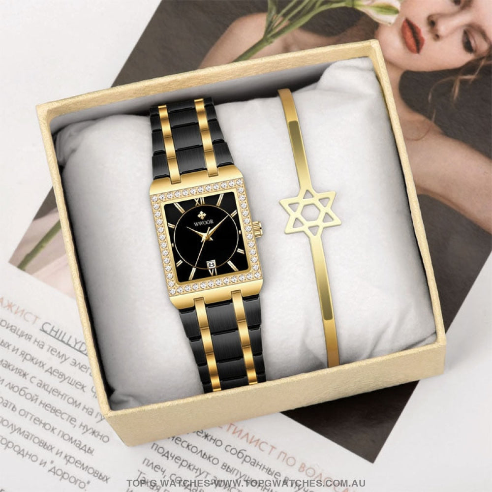 Classy Brand New Fashion Ladies Diamond Luxury Women's Dress Watch - Top G Watches