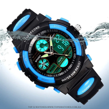 Cool Luminous Digital Electronic Sports Display Fitness Kid's Wristwatch - Top G Watches