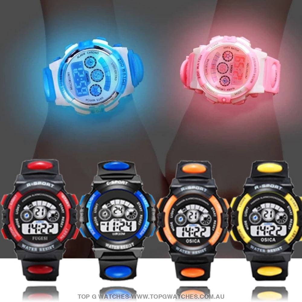 Cool Luminous Digital Electronic Sports Display Fitness Kid's Wristwatch - Top G Watches