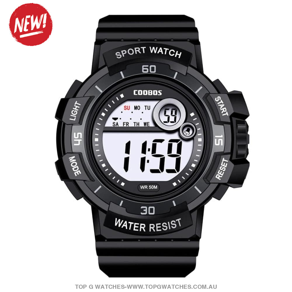 Custom Sports Luminated Military LED Waterproof Digital Watch - Top G Watches