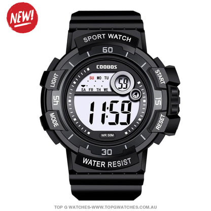 Custom Sports Luminated Military LED Waterproof Digital Watch - Top G Watches