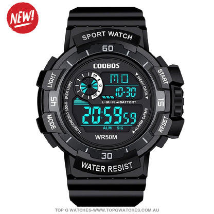 Custom Sports Luminated Military LED Waterproof Digital Watch - Top G Watches