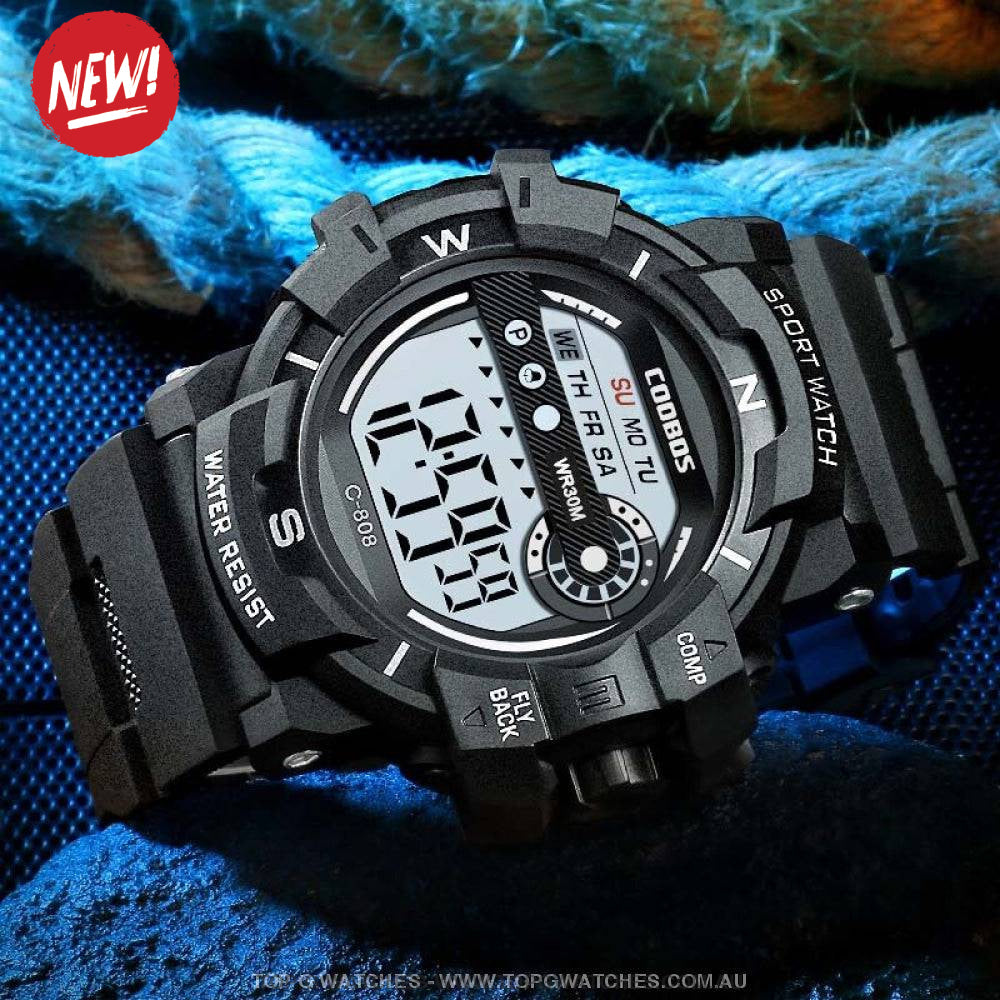 Custom Sports Luminated Military LED Waterproof Digital Watch - Top G Watches