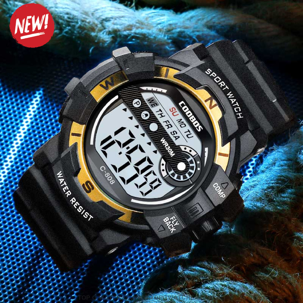 Custom Sports Luminated Military LED Waterproof Digital Watch - Top G Watches