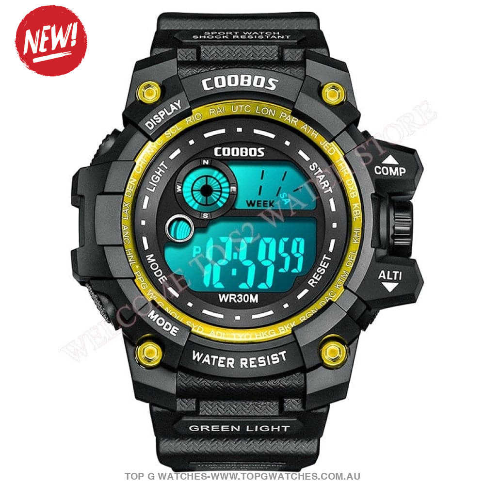 Custom Sports Luminated Military LED Waterproof Digital Watch - Top G Watches