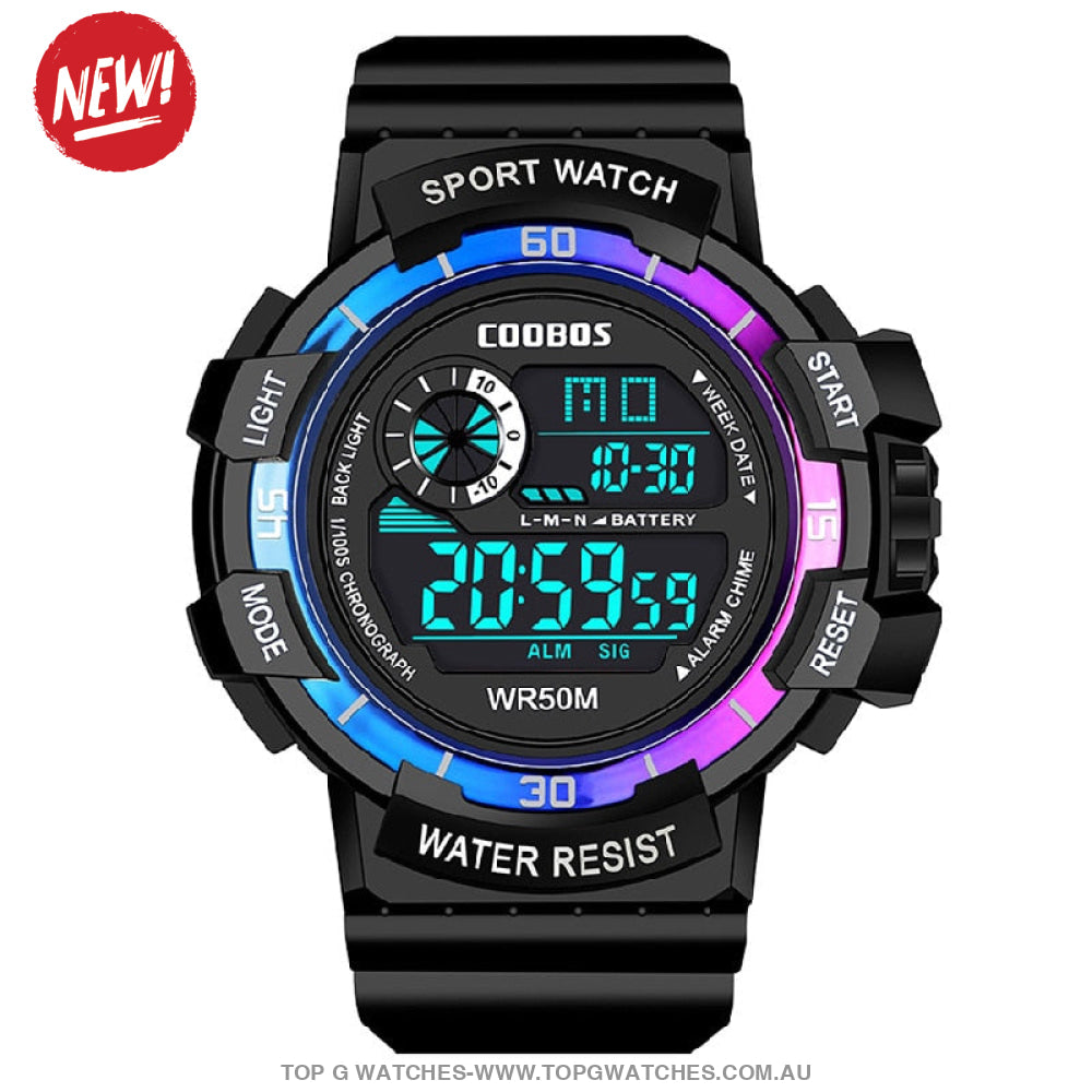 Custom Sports Luminated Military LED Waterproof Digital Watch - Top G Watches