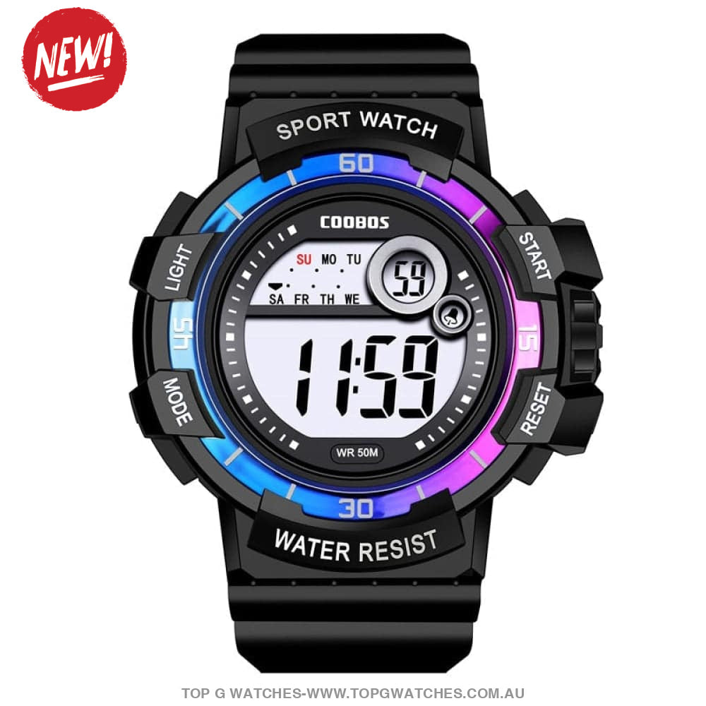 Custom Sports Luminated Military LED Waterproof Digital Watch - Top G Watches