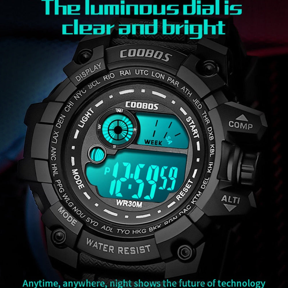 Custom Sports Luminated Military LED Waterproof Digital Watch - Top G Watches