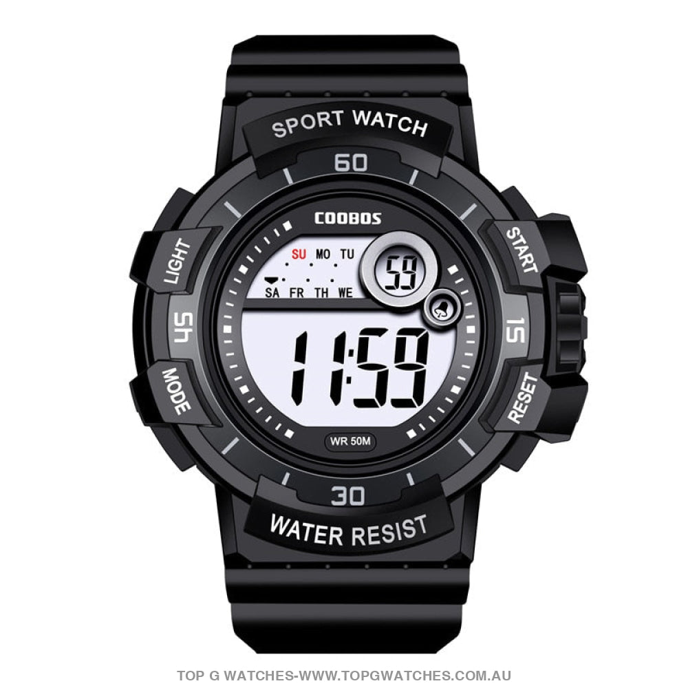 Custom Sports Luminated Military LED Waterproof Digital Watch - Top G Watches