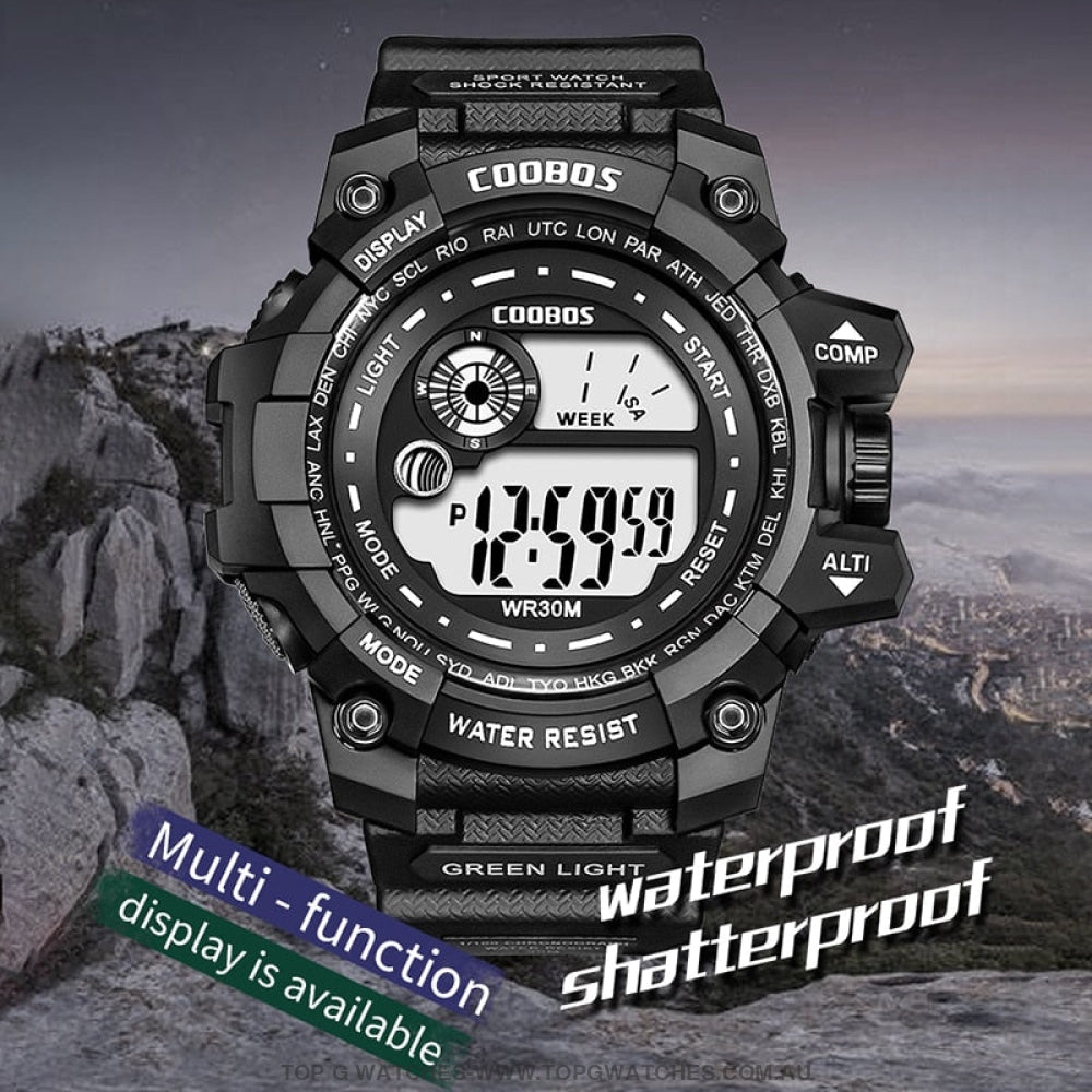 Custom Sports Luminated Military LED Waterproof Digital Watch - Top G Watches