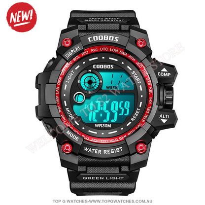 Custom Sports Luminated Military LED Waterproof Digital Watch - Top G Watches