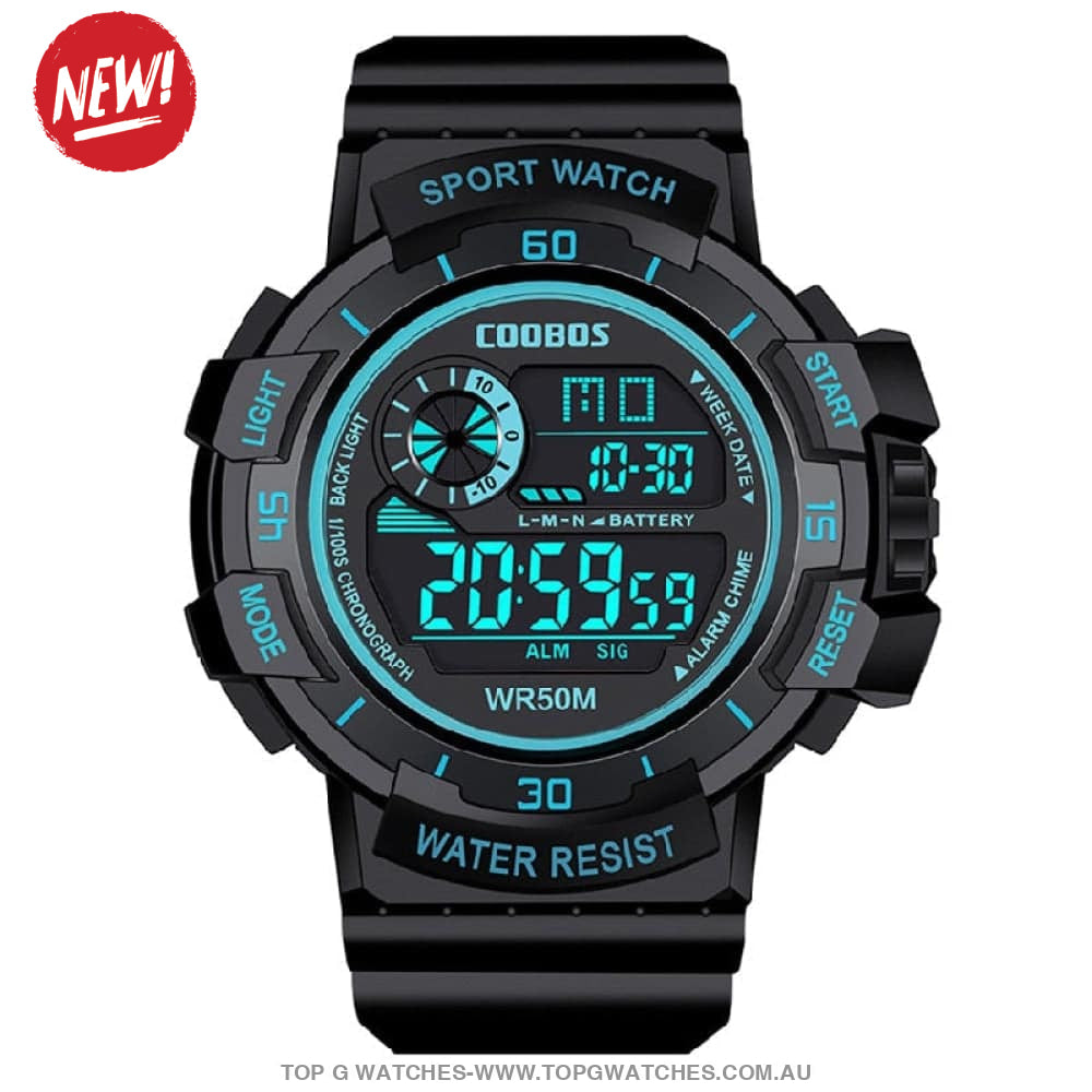 Custom Sports Luminated Military LED Waterproof Digital Watch - Top G Watches