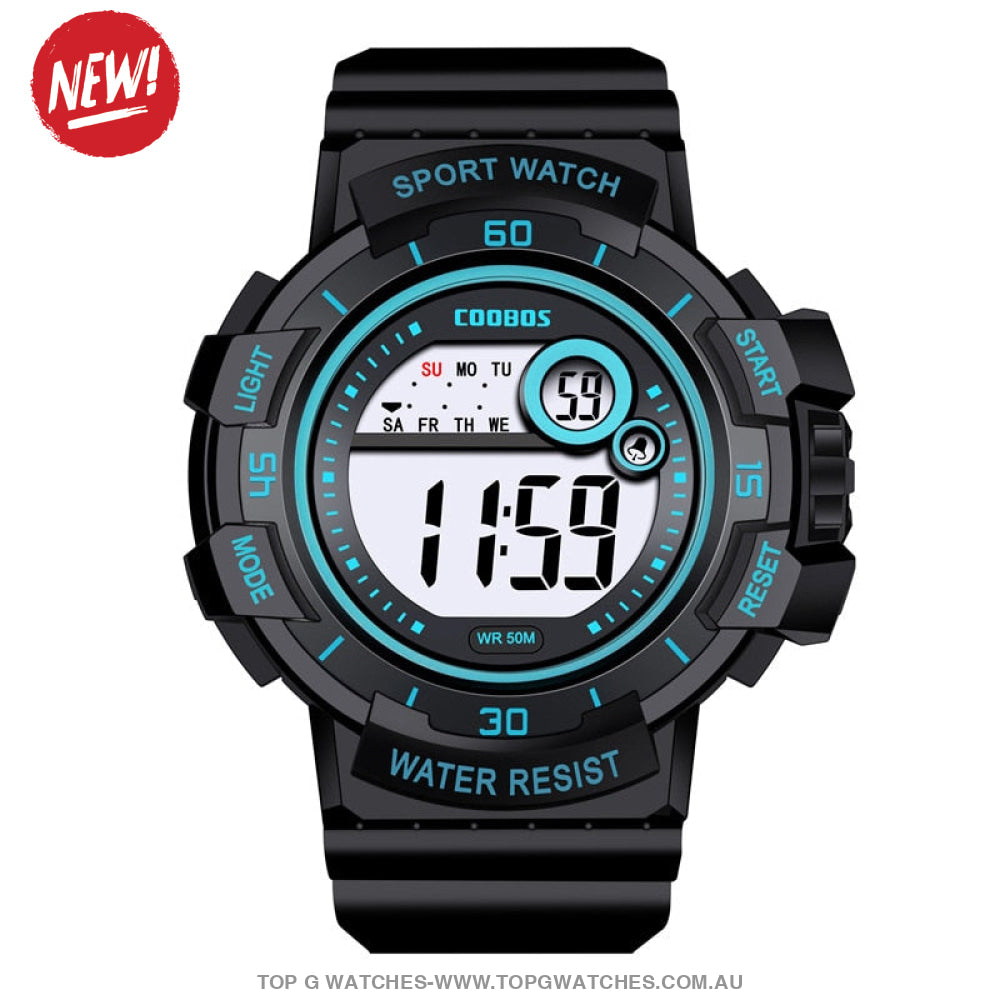 Custom Sports Luminated Military LED Waterproof Digital Watch - Top G Watches