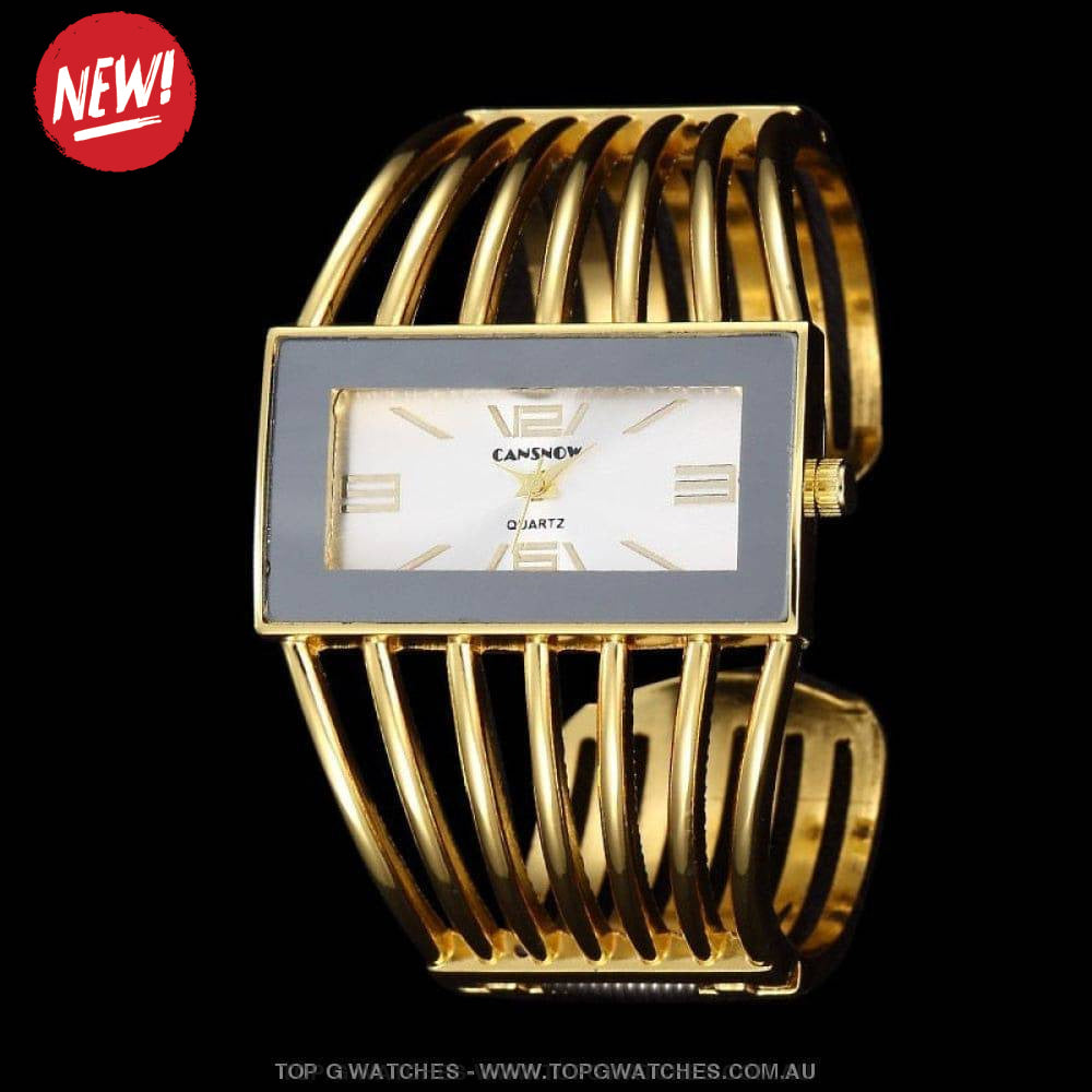 Elegant Fashion Dress Quartz-Crystal Ladies' Bracelet Bangle Wristwatch - Top G Watches