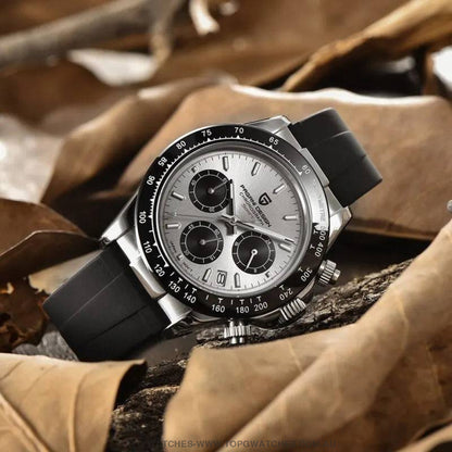 Elite Automatic Mechanical Pagani-Design Sapphire Glass Japan Chronograph 100m Waterproof Wristwatch - Top G Watches