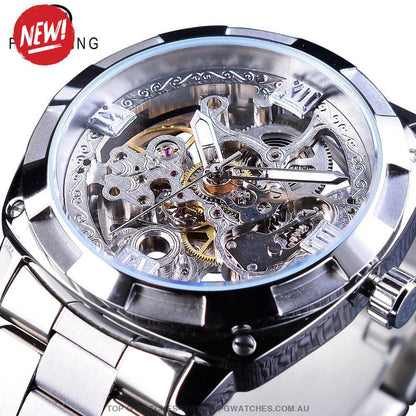 Millionaire Gold Forsining Automatic Mechanical Self-Wind Luxury Watch - Top G Watches